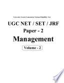 UGC NET Paper 2 _ Management Volume - 2