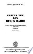 Ultima vez con Rubén Darío