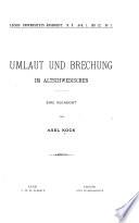 Umlaut und Brechung im Altschwedischen