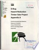 Umpqua National Forest (N.F.), D-Bug Hazard Reduction Timber Sale Project
