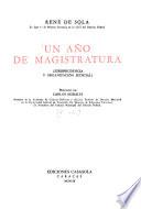 Un año de magisratura