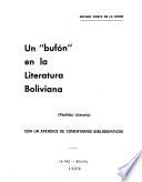 Un bufón en la literatura boliviana (panfleto literario)