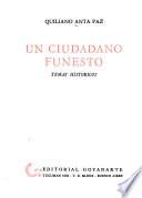 Un ciudadano funesto