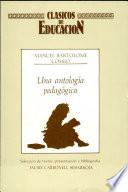 Una antología pedagógica
