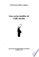 Una carta inédita de Valle Inclán