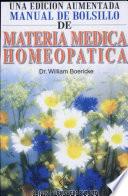 Una Edicion Aumentada Manual De Bolsillo De Materia Medica Homeoapatica