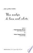 Una madeja de lana azul celeste