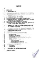 Una Propuesta para la reorganización del sistema nacional de telecomunicaciones