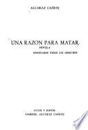 Una razón para matar