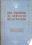 Una voluntad al servicio de la nación