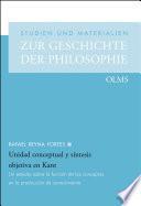 Unidad conceptual y síntesis objetiva en Kant