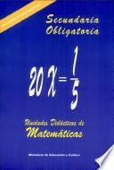 Unidades didácticas de matemáticas
