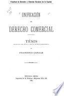 Unificación del derecho comercial