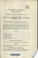 United States Government Master Specification for Screws, Wood