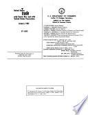 United States Trade in Merchandise and Gold and Silver with United States Territories and Possessions Except Alaska and Hawaii