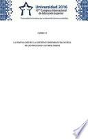 Universidad 2016: Curso corto 13: La innovación en la gestión económico-financiera de los procesos universitarios