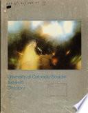 University of Colorado at Boulder ... Directory