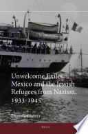 Unwelcome Exiles. Mexico and the Jewish Refugees from Nazism, 1933-1945