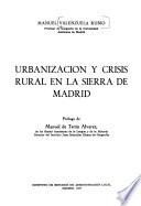 Urbanización y crisis rural en la Sierra de Madrid