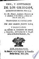 Usos y costumbres de los griegos