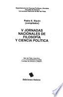 V Jornadas Nacionales de Filosofía y Ciencia Política