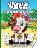 Vaca Libro de colorear para niños