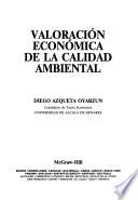 Valoración económica de la calidad ambiental