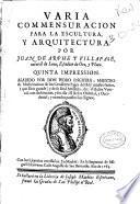 Varia commensuración para la escultura y arquitectura
