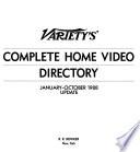 Variety's Complete Home Video Directory