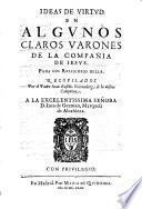 Varones Illustres de la Compañia de Jesus