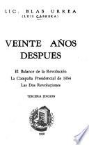 Veinte años despues