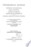 Venerabilis Baedae historiam ecclesiasticam gentis Anglorum