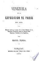 Venezuela en la exposición de Paris en 1878
