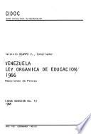 Venezuela: ley orgánica de educación 1966