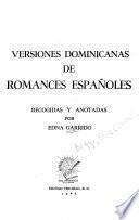 Versiones dominicanas de romances españoles