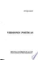 Versiones poéticas