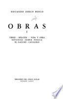 Verso. Relatos. Vida y obra. Estudios sobre poesʹia. El gaucho. Catʹalogo