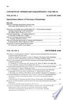 Veterinary Parasitology