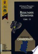 VI censo de población y V de vivienda, 2001: Provincia del Chimborazo