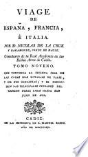 Viage de España, Francia é Italia
