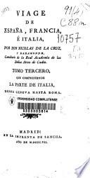 Viage [sic] de España, Francia, é Italia