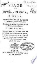 Viage [sic] de España, Francia, é Italia