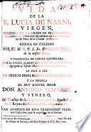 Vida de la B. Lucia de Narni ... escrita en Italiano por ... D. Ponsi ... y traducida en lengua castellana por D. P. Albert ... Van añadidos en esta traduccion algunos capitulos, que se expressan en el indice