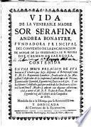 Vida de la venerable Madre Sor Serafina Andrea Bonastre,Carmelita