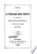 Vida de la venerable Maria Cristina de Saboya, Reina de las Dos Sicilias
