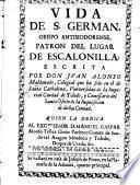 Vida de S. German Obispo Antisioclarense