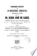Vida del V.P.Fr. Diego José de Cádiz