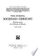 Vida humana, sociedad y derecho