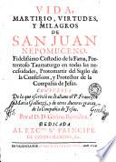 Vida, martirio, virtudes, y milagros de San Juan Nepomuceno...