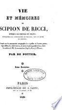 Vie et mémoires de Scipion de Ricci
